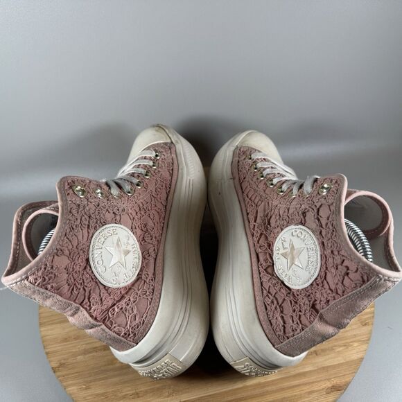 Converse Women's 7.5 Chuck Taylor All Star Move Hi 3D Flowers Pink‎ - Picture 6 of 9